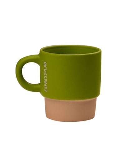 Espressolab Stoneware Espresso Bardağı No:107 120 Ml Seramik Espresso Kupası Açık Yeşil