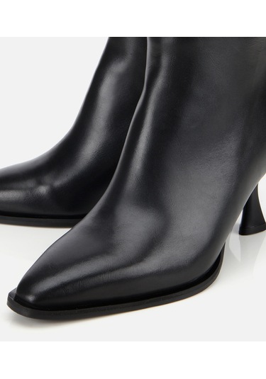 Hotiç Kadın Deri Siyah Sivri Burunlu Bilekte Topuklu Bot 01boh313220a100 01boh313220a100 Siyah