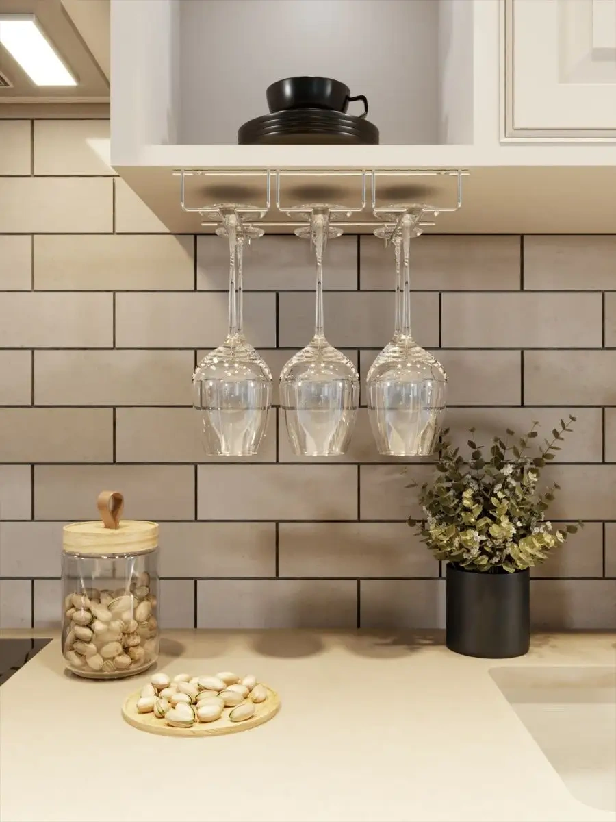 Domersi Mutfak Sarkıt Bardak Tutucu, Bardak Kurutucu 71882476 Gri