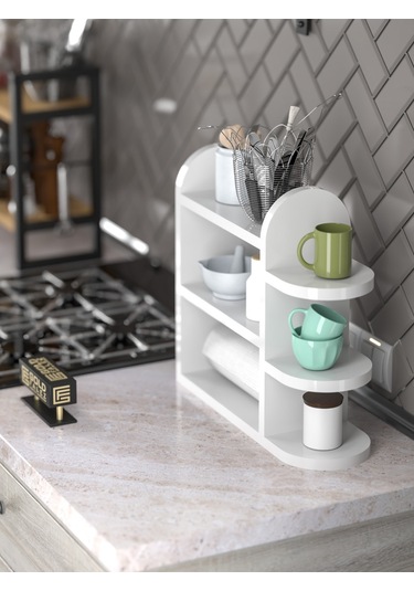 Tv Sehpası Tv Ünitesi Beyaz Gümüş 160 Cm Saraylı 5063 Çok Renkli