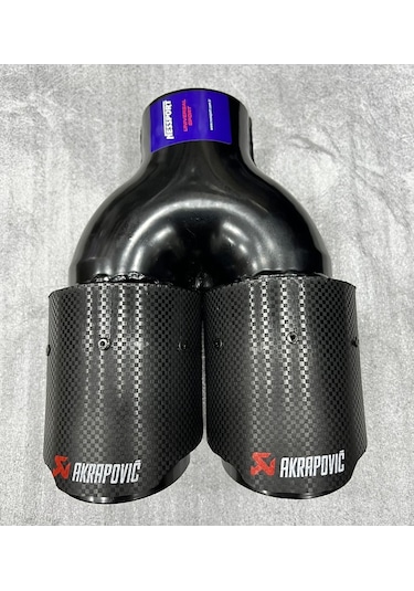 Akrapoviç Yerli 76 Mm Egzoz Ucu Çiftli Eşit