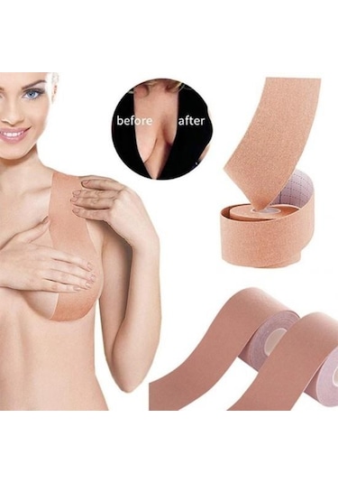 Göğüs Sabitleştirici Dikleştirici ve Şekillendirici Göğüs Ucu Kapatıcı Bant Ten
