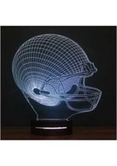 16 Renk Kumandalı Kask Model 3D Led Lamba