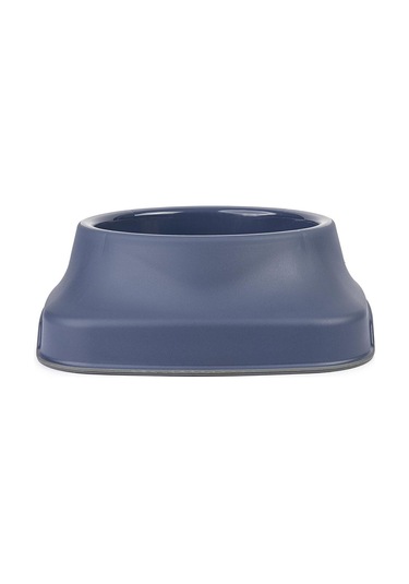 Pribor Kedi Köpek Mama Ve Su Kabı 1 Lt Silikon Kaydırmaz Taban Lacivert/mavi