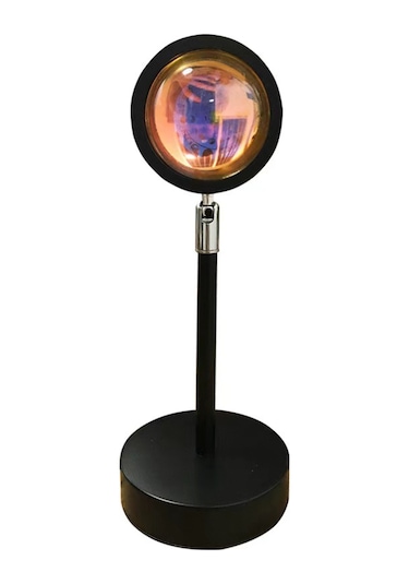 Vkemall Rgb 16 Renkli Gölge Projeksiyon Lambası - Akıllı Uygulama Ve 24 Tuşlu Kumanda İle 360 Ayar, Oda Ambiyanı, Fotoğraf Işığı, Gece Lambası Siyah