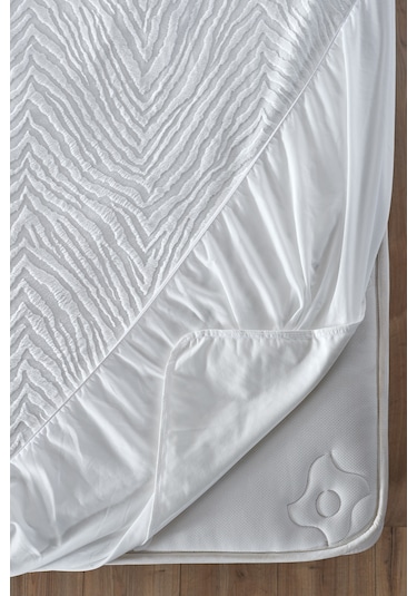 Wellsoft Çok Amaçlı Sıvı Geçirmez Fitted Alez 150x200 Beyaz