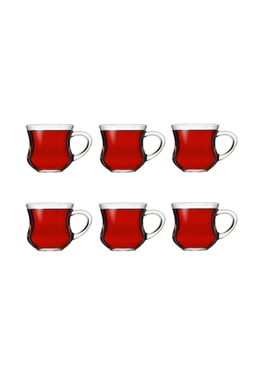 Paşabahçe 55373 Dem Kulplu Çay Bardağı 6 Lı