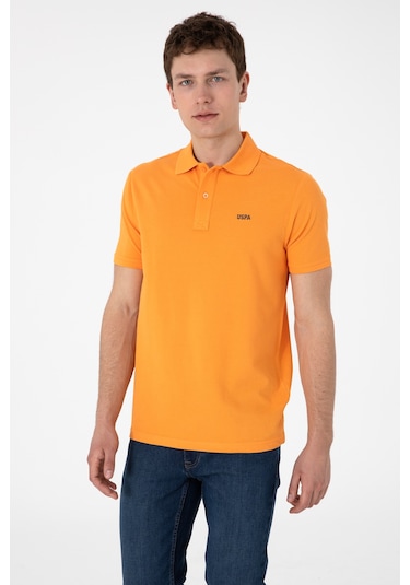 U.S. Polo Assn. Erkek Regular Fit Polo Yaka Turuncu Basic Tişört 50306007-VR051 U.S. Polo Assn. Erkek Regular Fit Polo Yaka Turuncu Basic Tişört 50306007-VR051