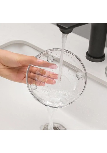 Vkemall Küçük Evcil Hayvanlar İçin Şeffaf Kumu Banyosu - Kaçırma Engeli, Geniş, Temizliği Kolay, Kaliteli Plastik Büyük Boy