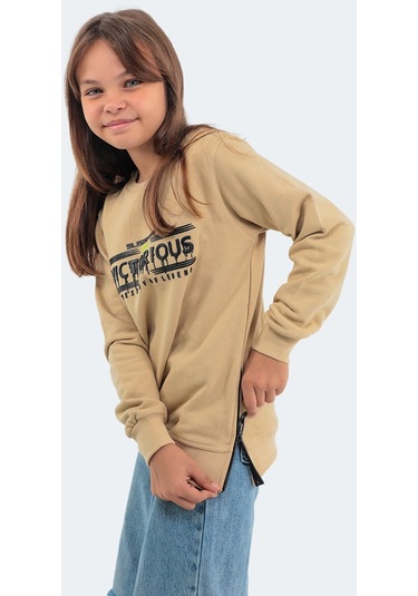 Slazenger DUNA IN Çocuk  Bej Sweatshirt