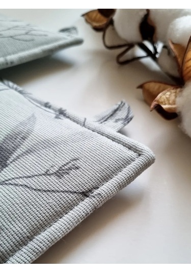 Emılıy Home Pamuklu Tutacak Seti 391298337 Gri