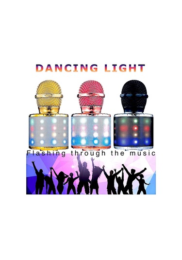 Yunboo Ws858l Taşınabilir Bluetooth Mikrofonlu Hoparlör - Led Işıklı, Kablosuz Kullanım, 8 Saat Çalışma Süresi