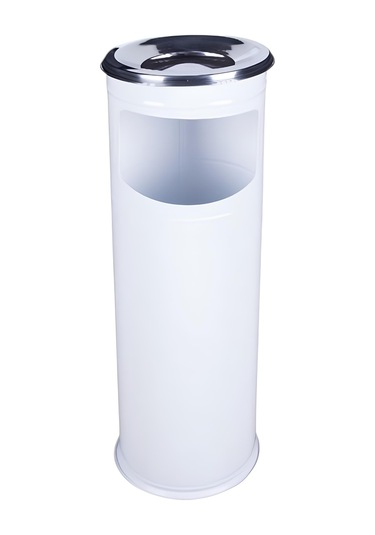 Paslanmaz Kolon Küllük Dış Mekan Sigaralık Ayaklı Küllük Çöp Kovası Kutusu