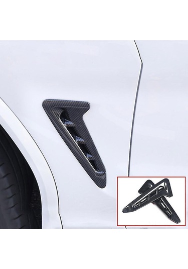 Gajeena Bmw X3 G01 2018-2021 Yan Koruma Ve Stil İçin Karbon Fiber Yan Çamurluk Hava Çıkış Kapağı