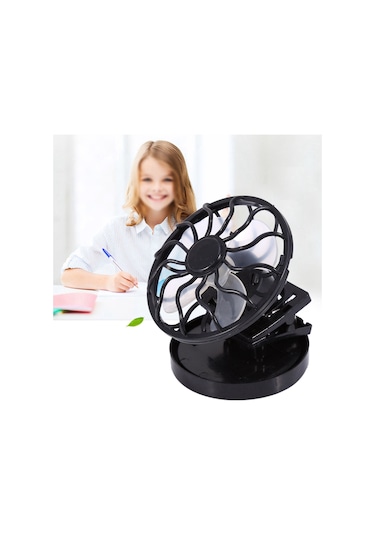 Xiyyadms Güneş Enerjili Klipli Mini Fan - Işık Kontrollü, Taşınabilir, Dış Mekanlar İçin Serinlik Sağlar Diğer