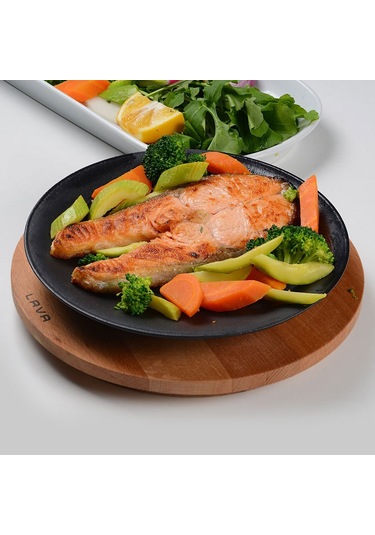 Lava Döküm Yuvarlak Çap Ø 21 CM Servis Tabağı