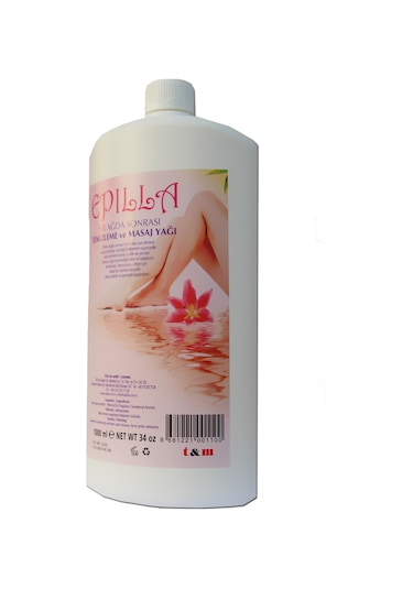 Epilla Sir Ağda Sonrası Cilt Temizleme ve Masaj Yağı 1 L
