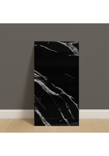 Brano Kendinden Yapışkanlı Duvar,banyo,tezgah Arası Kaplama 30 X 60 Cm Siyah Beyaz Mermer
