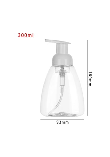 300ml-60/100/150/300ml Şeffaf Köpük Şişe Sıvı Sabun Çırpılmış Köpük Noktaları Şişeleme Şampuan Losyonu Duş Jeli Köpük Pompası Şişeleri