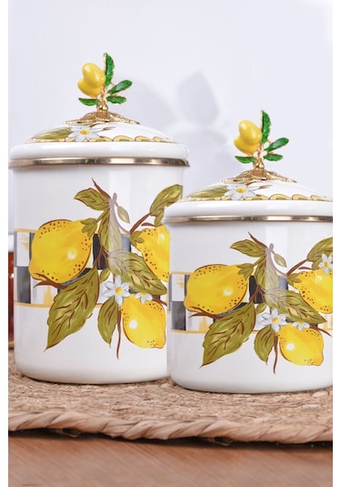 Lndkvn-9663-2 Miss Betty 12 Cm Emaye Orta Boy Kavanoz 001