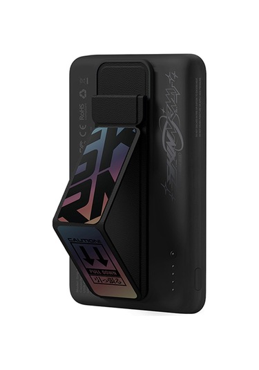 Skinarma Kira Kobai Holografik Tasarımlı Standlı Wireless Ve Pd Özellik Powerbank 20w 10000mah Siyah