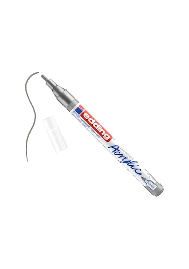 Edding 5300 Akrilik Marker Kalem 1-2 Mm Yuvarlak Uç 923 Gümüş