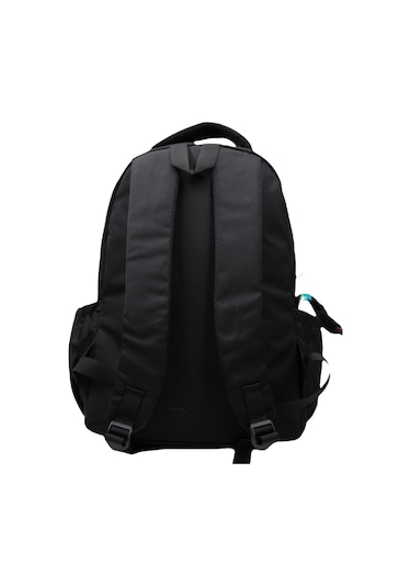Özel Su İtici Kumaş Siyah Unisex Okul Çantası 34600