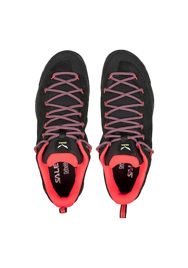 Salewa Wildfire Leather Kadın Deri Ayakkabı Siyah - Mercan