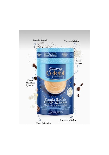 Damla Sakızlı Dibek Kahvesi 250 Gr. Geleneksel
