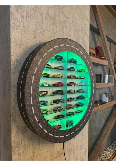 Işıklı Araba Rafı Mobilya Çok Renkli