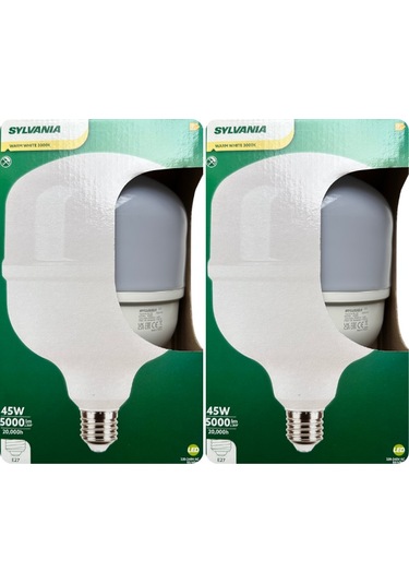 2 Adet Sylvania 45w 3000k Sarı Işık E27 Duylu Kalın Duy Torch Led Ampul