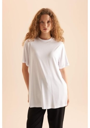 Defacto Regular Fit Kısa Kollu 2li Basic Tişört Tunik D5479axnsbk21 Siyah