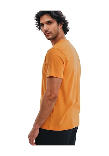 Ar-ma Erkek Regular Fit Pamuk Süprem Basic Bisiklet Yaka Tişört Y31344408002 Turuncu 2XL