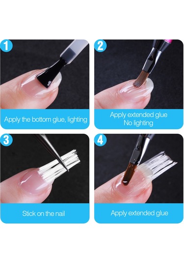 Reedark Profesyonel Fiberglas Tırnak Uzatma Seti - 100/150/200cm Dayanıklı Ve Parlak