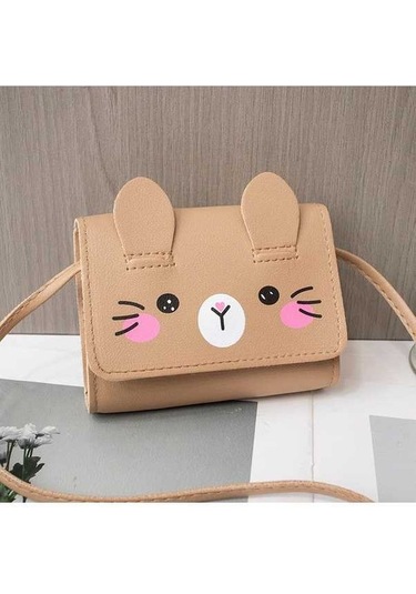 Dancemonkey Sevimli Mini Omuz Askılı Bozuk Para Çantası - Kadın Ve Kız Çocuk Haki Haki