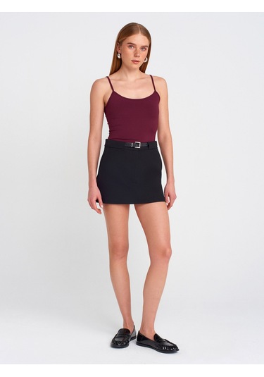 Dilvin 20901 İnce Askılı Poliamid Top-bordo Bordo