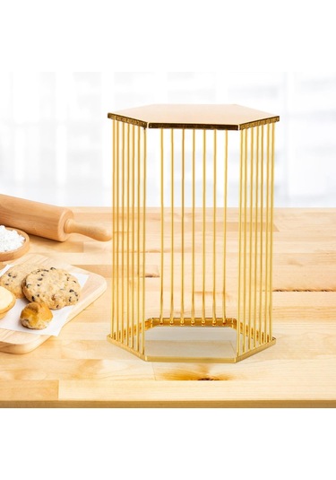 Suntek Kek Standı Rafı Aperatif Ekran Altın-17,8cmx24,3cm Altın 17,8cmx24,3cm
