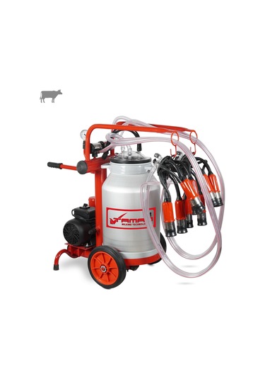 Tamam Ecomini İkili İnek Süt Sağma Makinesi Alüminyum Güğüm-kauçuk Kuru -3202