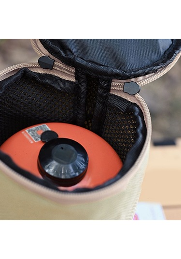 Teltree Küçük Boy Kamp Gaz Tankı Koruyucu Çantası - 600d Oxford Kumaş, Çarpma Engeli, İç Cep, Taşınabilir Outdoor Depolama Çantası Haki
