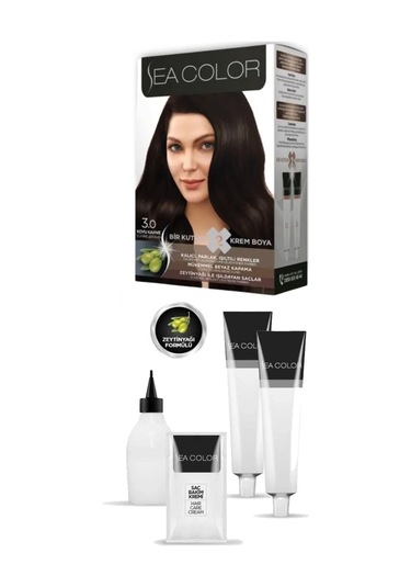 Sea Color 3.0 Saç Boyası Koyu Kahve 2 x 100 ML