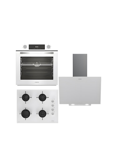 Altus ALA 322 W - 159 DW - ALA 527 W Beyaz Ankastre Set