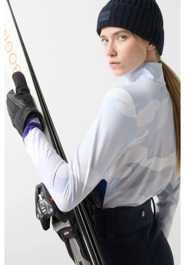 Bogner Sport First Layer Beline Termal Kadın Kayak Içlik İçlik Beyaz - Mavi