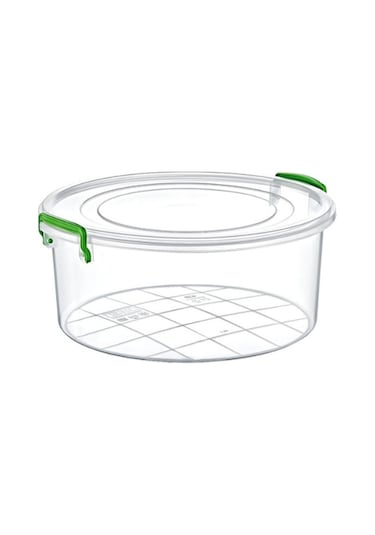 Yuvarlak Saklama Kutusu 4 Litre Şeffaf