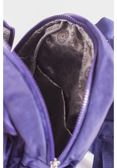 Küçük Boy Krinkıl Çok Gözlü Sırt Çantası Patlıcan Mor 8317 Mor - Mavi