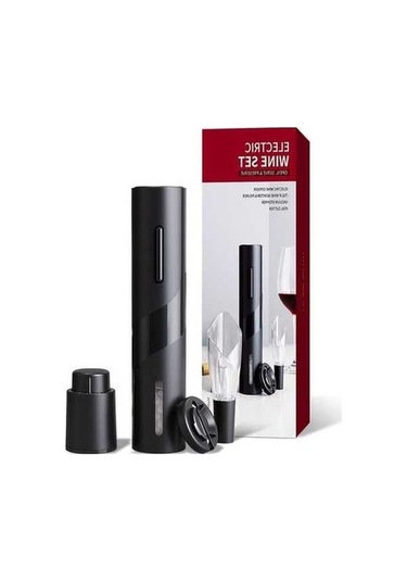 Didadodo 2022 Pil Şarap Açacağı Seti - Kullanışlı Ev Aleti, Siyah Siyah - Pratik Ev Aleti Siyah