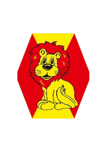 Arık Aslan Desenli İpli Uçurtma