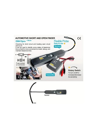Willowhaven Siyah Araç Kısa Devre Ve Açık Devre Dedektörü, Kablolama Sorunlarını Hızlıca Tespit Ve Onarım