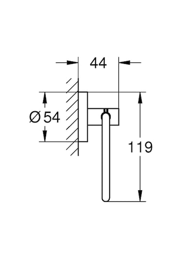 Grohe Essentials Tuvalet Kağıtlığı - 40689001