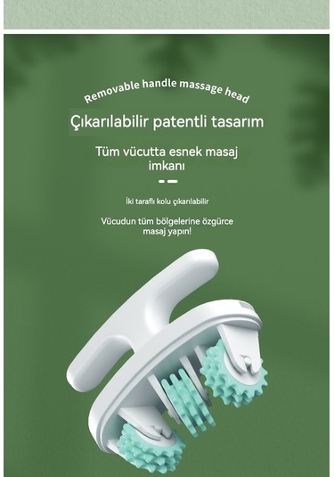 Novahub Roller Masaj Aleti - Bacak Ve Baldır Kası Egzersiz Çarkı Yeşil, Güçlendirici Model Yeşil