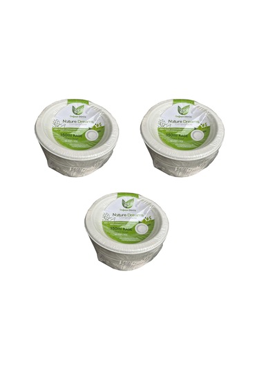 Roll-up Nature Ekolojik Karton Kağıt Tek Kullanımlık Çorba Kasesi - 400 Cc - 50 Adetlik 3 Paket